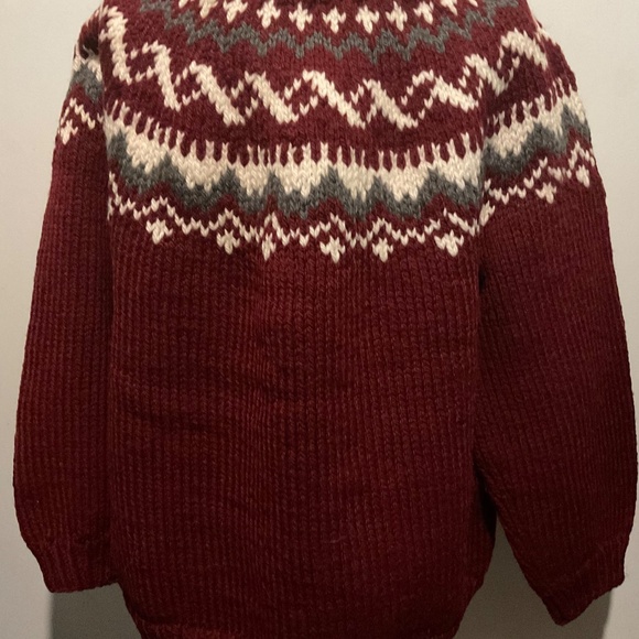 PULLOVER UNISEX HANDKNITTED NEW NO TAGS SIZE LARGE - Picture 3 of 4